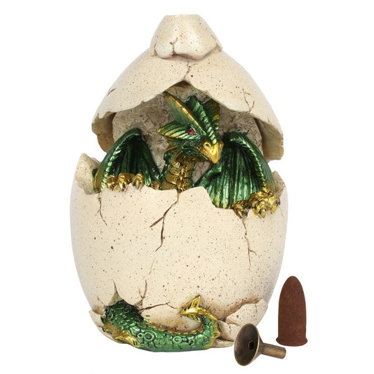 Green Dragon in Egg Backflow Burner