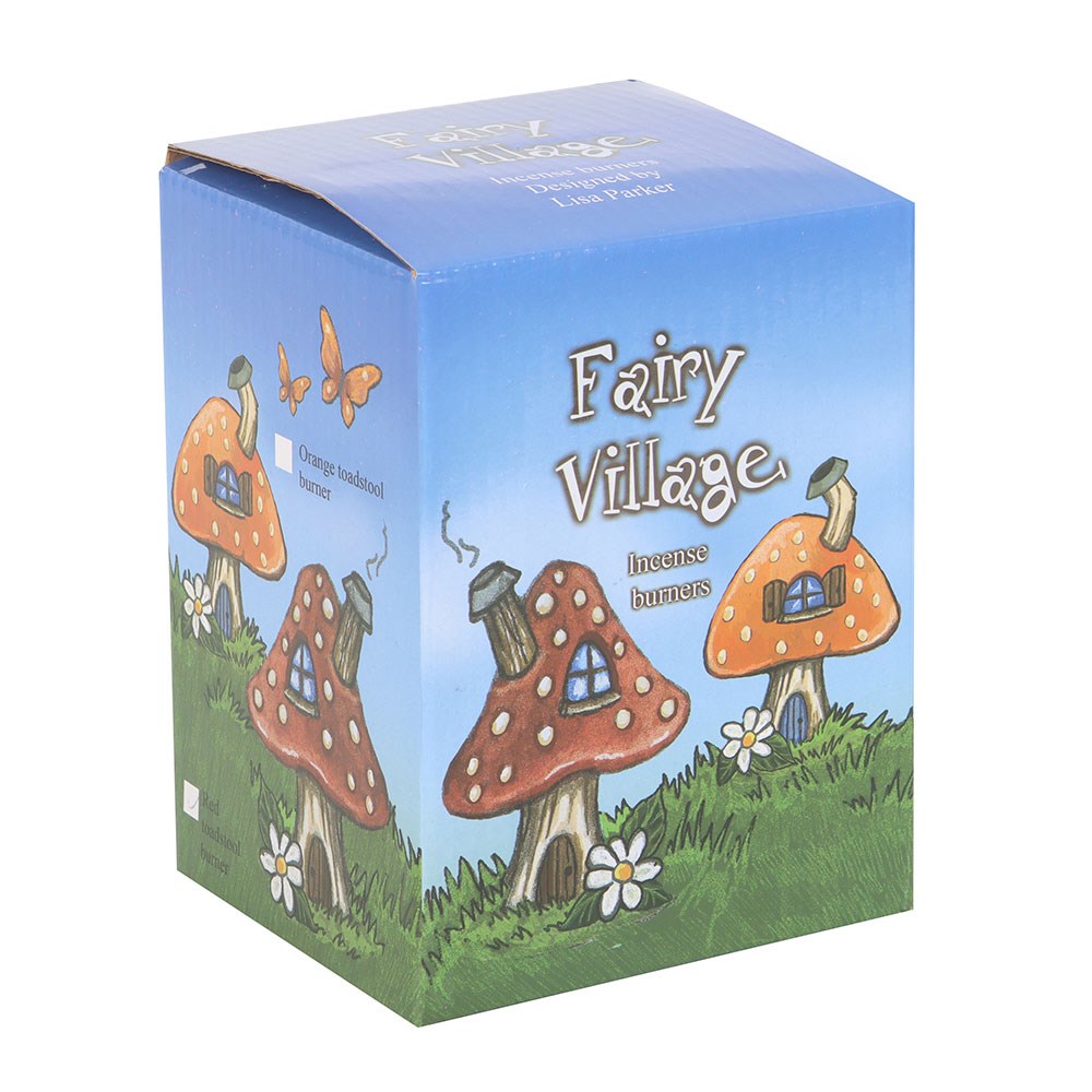 Red Smoking Toadstool Incense Cone Holder