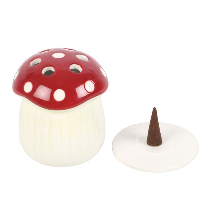 Toadstool Incense Cone Holder