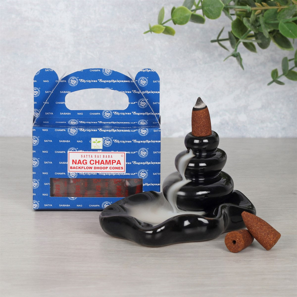Nag Champa Dhoop Backflow Cones (Pack 24)