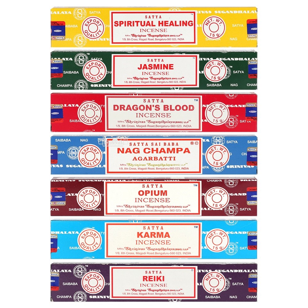 Nag Champa by Satya Incense Sticks Assorted Fragrances Selection 1