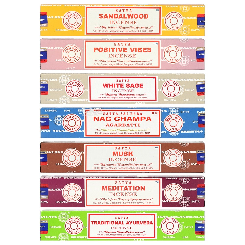 Nag Champa by Satya Incense Sticks Assorted Fragrances Selection 2