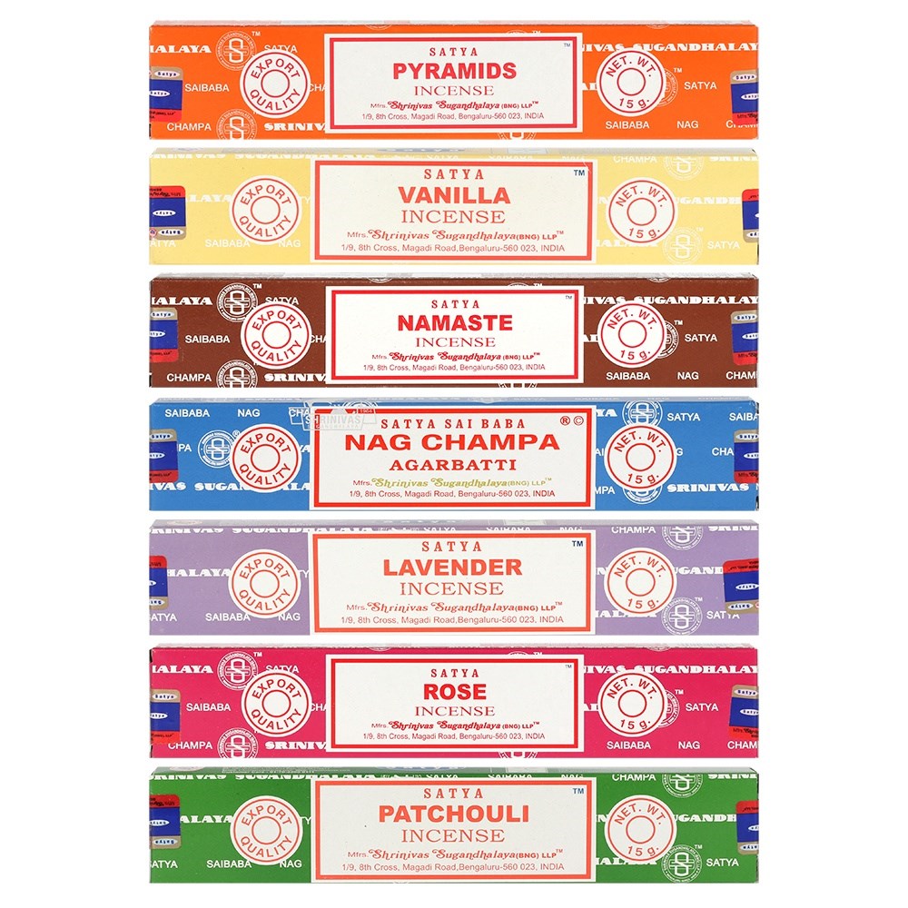 Nag Champa by Satya Incense Sticks Assorted Fragrances Selection 3