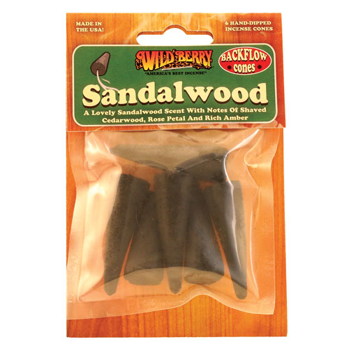 Wild Berry Packet Back Flow Cones Sandalwood